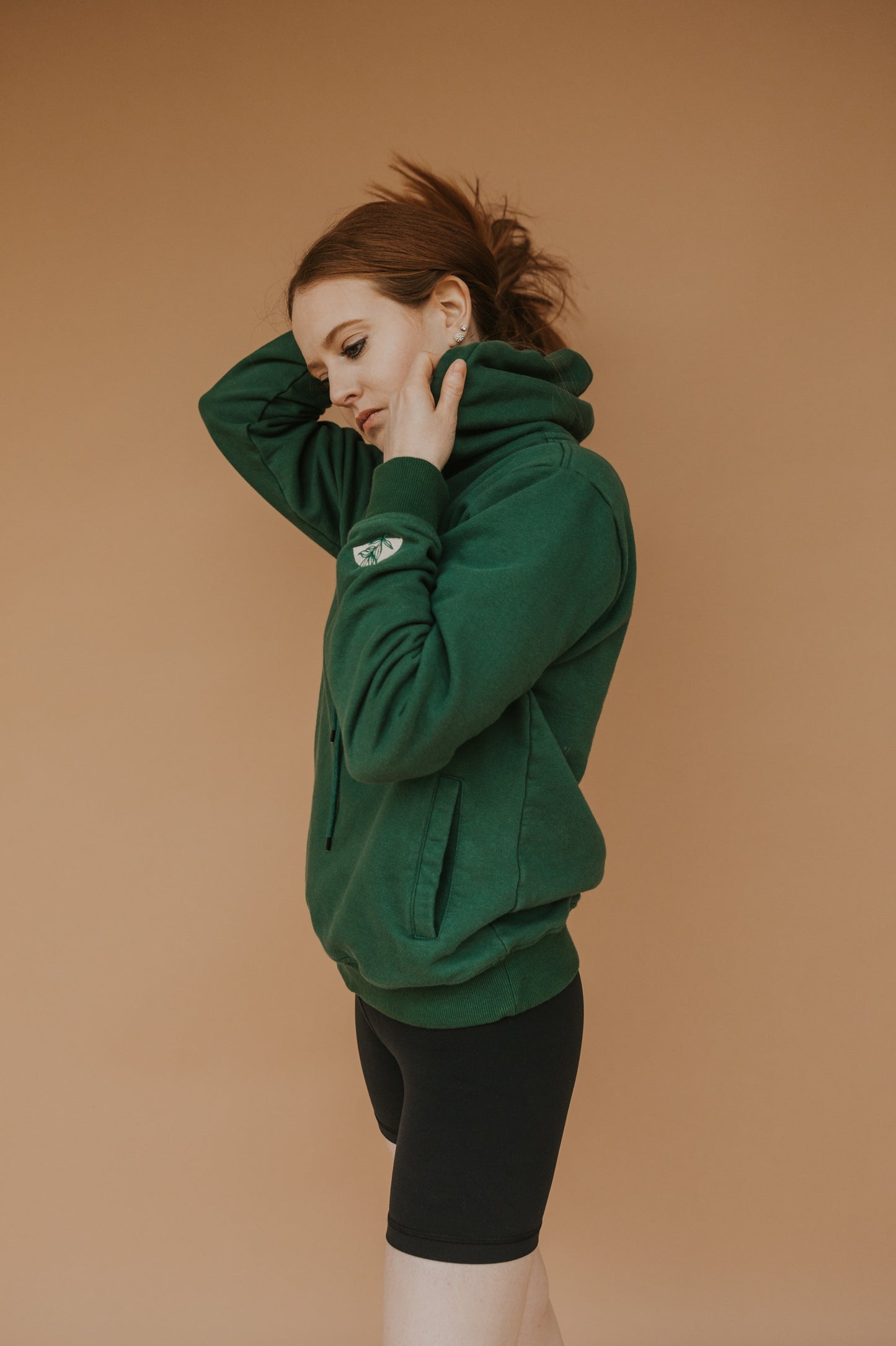 Green Hooded Sweatshirt